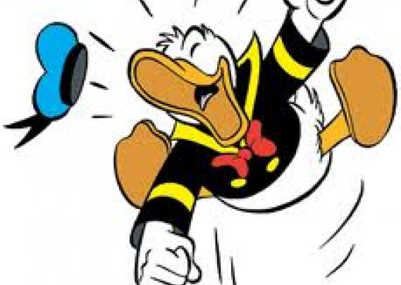 Bilde av Donald Duck som er veldig glad