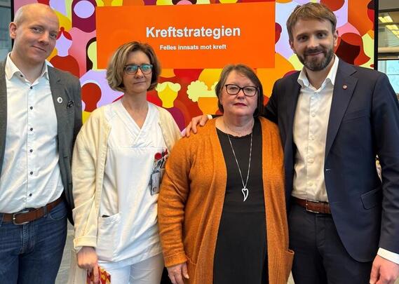 Kenneth Sandmo Grip, Maya Gørill Berg, Anne Britt Hauge og Jan Christian Vestre.