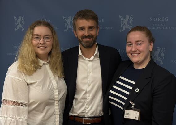 Studentledelsen i møte med Jan Christian Vestre