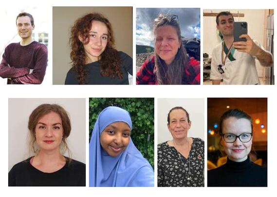 Bilde av styremedlemmer i Migrasjonshelse og flerkulturell sykepleie NSF