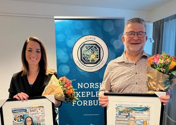 I 2024 mottok Therese Daleng Bjørnnes og Pål Schreiner Mathiesen utmerkelsene som henholdsvis Årets sykepleier og Årets sykepleierleder i Troms og Finnmark. 