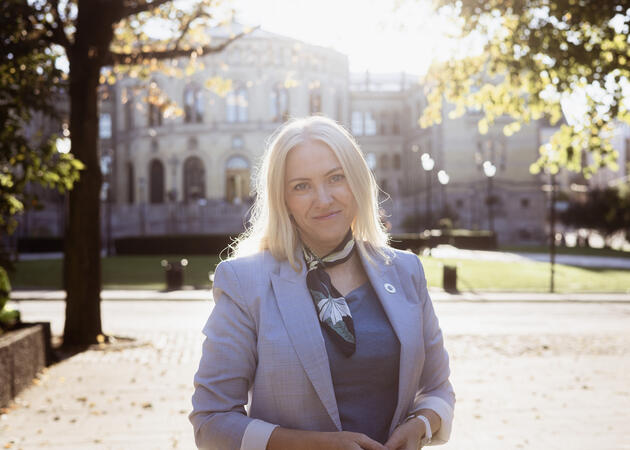 Forbundsleder Lill Sverresdatter Larsen i NSF
