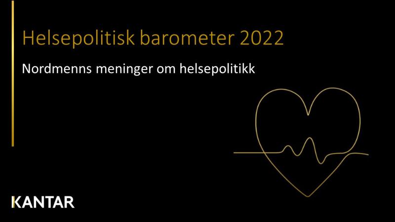 Plakat av helsepolitisk barometer 2022