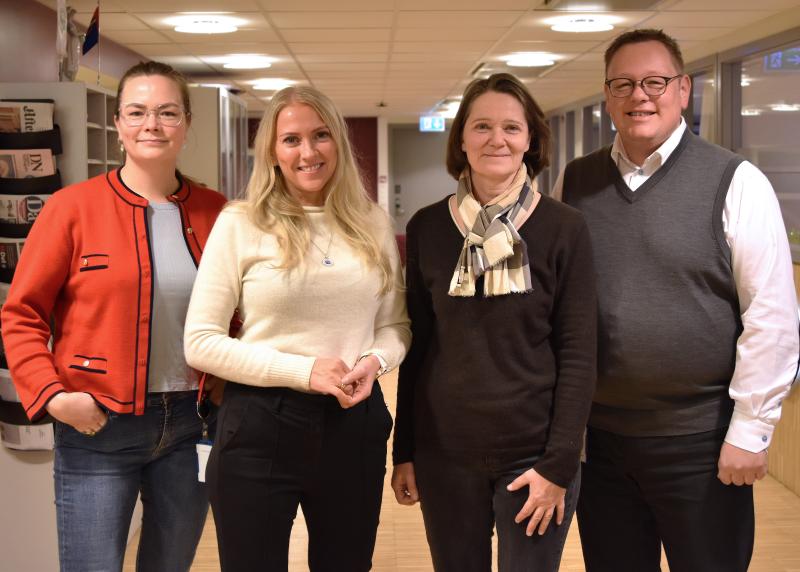 Silje Naustvik, Lill Sverresdatter Larsen, Kirsten Brubakk og Kai Øivind Brenden.