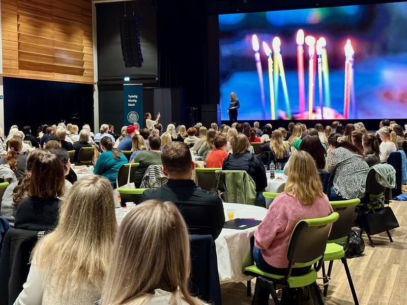 Bilde av deltagere på konferanse