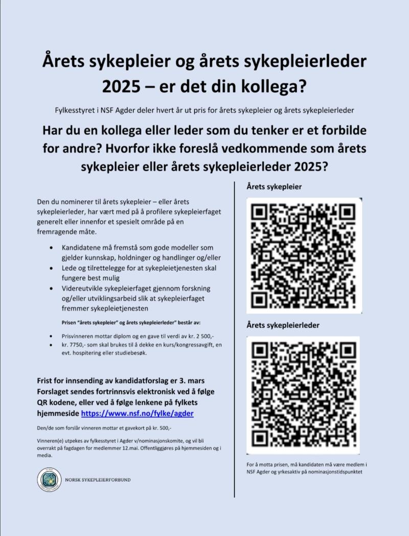 Årets sykepleier 2025