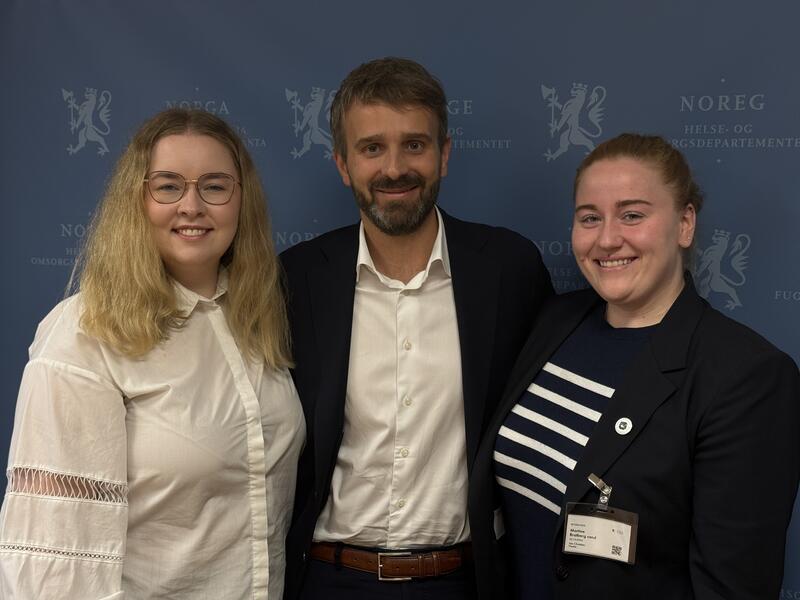 Studentledelsen i møte med Jan Christian Vestre