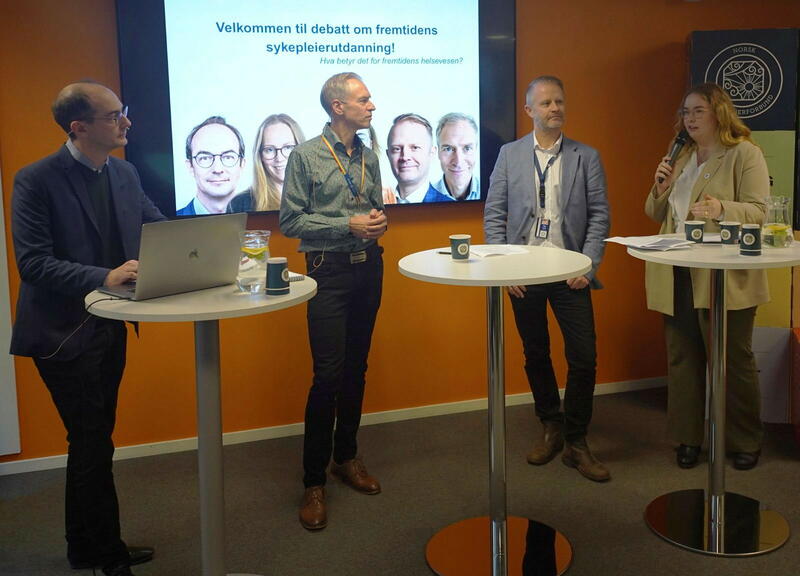 Stian Eisenträger -  Jarle Henriksen - Kjell Aasheim - Henriette Karlsen Brenna Frokostmøte NSF Student
Tirsdag 28. oktober 2025
Tollbugata 22