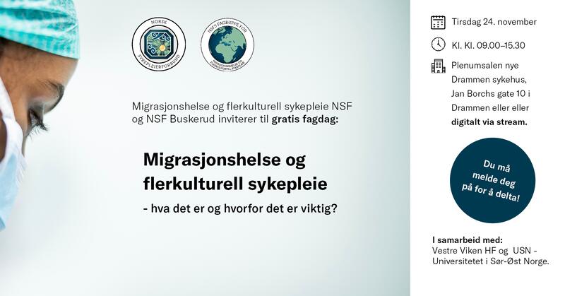 Arrangementsbilde fagdag migrasjonshelse i Drammen 24.november 2026
