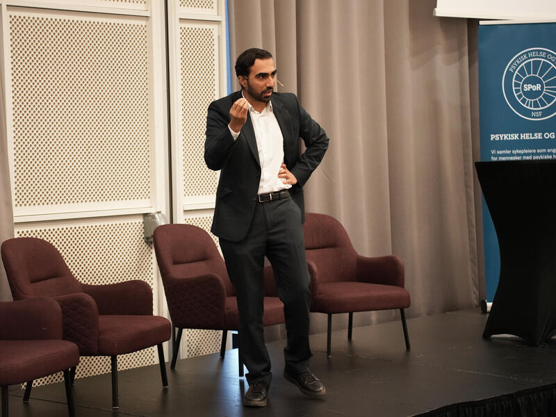 Politisk situasjonsbilde. Usman Ahmad Mushtaq Statssekretær (Ap) helse og omsorgsdepartementet